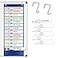 AUVCAS Daily Schedule Pocket Chart 131 Pockets Visual Schedule for Kids with 18 Reusable DryErase Cards 2 OvertheDoor Hooks for Classroom School Home Blue