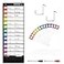 SpriteGru Daily Schedule Pocket Chart Classroom Charts with 131 Pockets 13 DoubleSided Reusable Colored Cards 13 Blank Ones and 2 OverDoor Mounting Hangers Include Black 13 x 36