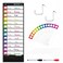 SpriteGru Daily Schedule Pocket Chart Classroom Charts with 131 Pockets 13 DoubleSided Reusable Colored Cards 13 Blank Ones and 2 OverDoor Mounting Hangers Include Black 13 x 36