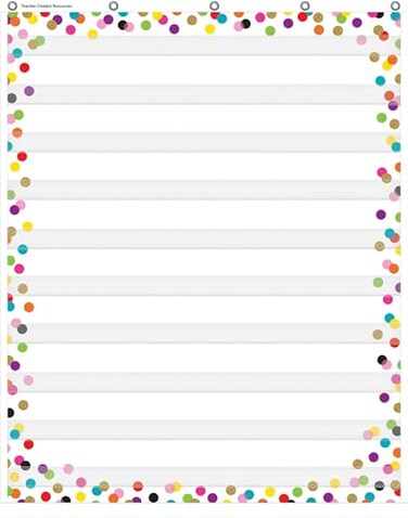 Teacher Created Resources Confetti 10 Pocket Chart 34 x 44 TCR20328