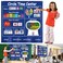 KIKIGOAL Circle Time Center Classroom Pocket Chart Educational Pocket Chart Teaching Materials Learning Calendar Weather Counting Letter Color Shape etc