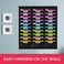 Godery School Pocket Chart 30 Signatory Pocket Heavy Duty Hanging File Folders Pocket Chart Cascading Organizer 5 Hangers Hooks Perfect for Classroom School Office or Home Use