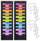 Hippo Creation Storage Pocket Chart for Classroom 10 Pocket Storage Organizer with 6 OverDoor Hangers Hanging Wall Organizer for File Folders School Mailbox Home Office Papers Black 2 Pack