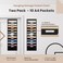 Hippo Creation Storage Pocket Chart for Classroom 10 Pocket Storage Organizer with 6 OverDoor Hangers Hanging Wall Organizer for File Folders School Mailbox Home Office Papers Black 2 Pack