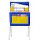 Godery Chairback Buddy Pocket Chart Canvas Seatback Stuff Storage Pocket Home Classroom Group Team Organizers for Child BlueYellow