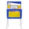 Godery Chairback Buddy Pocket Chart Canvas Seatback Stuff Storage Pocket Home Classroom Group Team Organizers for Child BlueYellow