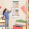 Godery Boho Daily Schedule Pocket Chart for Classroom with 24 CardsWelcome Back to School Classroom Decorations White