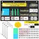 Resurhang Back to School Counting the Days with Base Ten Pocket Chart Place Value Counting Caddie Pocket Chart for Classroom Bulletin Board School or Home Decor 4 HooksBlackClassic Style