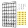 ANSTROUT 42 Clear Pockets Classroom Pocket Chart for Cell Phones and Calculator Pocket Chart Organizer for Classroom Phone Storage Holder with 42 Number Sticker and Hooks White
