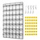ANSTROUT 42 Clear Pockets Classroom Pocket Chart for Cell Phones and Calculator Pocket Chart Organizer for Classroom Phone Storage Holder with 42 Number Sticker and Hooks White