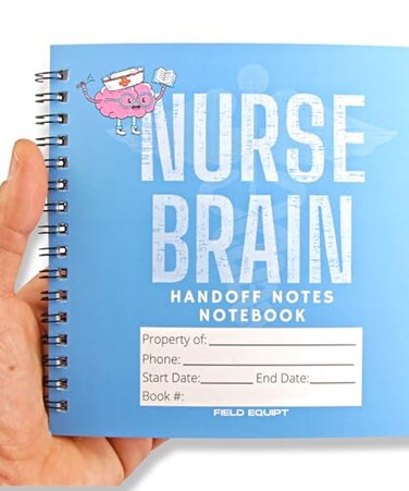 Field Equipt Nurse Essentials Report Notebook for Work Nursing School Clinical Notepad Replaces Foldable Nursing Clipboard RN Student Accessories Gifts Pack of 2