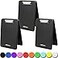 Think2Master 3 Pack Black Plastic Storage Clipboard 25 Heavier Sturdier Heavy Duty and Wont Flex Like Other Brands Compare The Weight Storage Compartment Holds 150 Letter Sized Paper