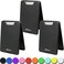 Think2Master 3 Pack Black Plastic Storage Clipboard 25 Heavier Sturdier Heavy Duty and Wont Flex Like Other Brands Compare The Weight Storage Compartment Holds 150 Letter Sized Paper