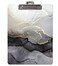 Better Office Products Marble Clipboard A4 Letter Size 9 x 125 Wooden Black Gold Low Profile Clip with Retractable Tab