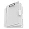 Hongri Clipboard with Storage White 85 x 11 Folder Nursing Side Opening Heavy Duty with Dual Compartment Smooth Writing for Teachers Classroom Size 133 x 94 x 15 in Office School Supplies