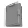 Hongri Clipboard with Storage Grey 85 x 11 Folder Nursing Side Opening Heavy Duty with Dual Compartment Dry Erase Clear Cover Smooth Writing for Teachers Classroom Office School Supplies