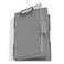 Hongri Clipboard with Storage Grey 85 x 11 Folder Nursing Side Opening Heavy Duty with Dual Compartment Dry Erase Clear Cover Smooth Writing for Teachers Classroom Office School Supplies