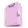 Hongri Clipboard with Storage PalePink 85 x 11 Folder Nursing Side Opening Heavy Duty with Dual Compartment Smooth Writing for Teacher Size 133 x 94 x 15 in Office School Supplies