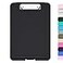 Hongri Clipboard with Storage 85 x 11 Nursing Clip Board Foldable Storage for Nurses Lawyers Students Classroom Office School Size 134 x 94 X 09 in Black