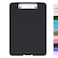 Hongri Clipboard with Storage 85 x 11 Nursing Clip Board Foldable Storage for Nurses Lawyers Students Classroom Office School Size 134 x 94 X 09 in Black