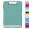 Hongri Clipboard with Storage with Pen Holder Folder Nursing Clip Board 85 x 11 FoiloSide Opening High Capacity Light Weight for Teachers Classroom Size 14 x 96 x 12 inGreen