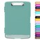 Hongri Clipboard with Storage with Pen Holder Folder Nursing Clip Board 85 x 11 FoiloSide Opening High Capacity Light Weight for Teachers Classroom Size 14 x 96 x 12 inGreen