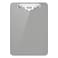 Hongri Plastic Clipboard with Pen Holder Gray 85x11 Letter Size Clip Board for Classroom Office Students Nurses and Women Low Profile Clip Size 125 x 9 in