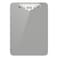 Hongri Plastic Clipboard with Pen Holder Gray 85x11 Letter Size Clip Board for Classroom Office Students Nurses and Women Low Profile Clip Size 125 x 9 in