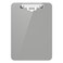 Hongri Plastic Clipboard with Pen Holder Gray 85x11 Letter Size Clip Board for Classroom Office Students Nurses and Women Low Profile Clip Size 125 x 9 in