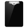 Hongri Plastic Clipboard with Pen Holder Black 85x11 Letter Size Clip Board for Classroom Office Students Nurses and Women Low Profile Clip Size 125 x 9 in