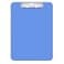 Hongri Plastic Clipboard with Pen Holder Blue 85x11 Letter Size Clip Board for Classroom Office Students Nurses and Women Low Profile Clip Size 125 x 9 in