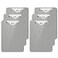 Hongri Plastic Clipboard with Pen Holder Gray 85x11 Letter Size Clip Board for Classroom Office Students Nurses and Women Low Profile Clip Size 125 x 9 inPack of 6
