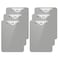 Hongri Plastic Clipboard with Pen Holder Gray 85x11 Letter Size Clip Board for Classroom Office Students Nurses and Women Low Profile Clip Size 125 x 9 inPack of 6