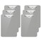 Hongri Plastic Clipboard with Pen Holder Gray 85x11 Letter Size Clip Board for Classroom Office Students Nurses and Women Low Profile Clip Size 125 x 9 inPack of 6