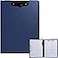 FRETONBA Clipboard Folder A4 Foldable Clipboard with Horizontal and Vertical Double Metal Clips 360 Degree Foldable Binder Clipboards with Pen Holder File Cover Work Folder Clipboards Blue