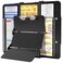 HOZOL Nursing Clipboard Foldable Foldable Clip Board wNursing Edition Cheat Charts 3 Layers Aluminum Nurse Clipboards wLow Profile Clip Pen Clip Pocket for Students Nurses and Doctors Black