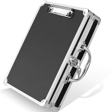 Sooez Key Lock Clipboard Storage Box Heavy Duty Clipboard with Storage Metal Locking with Handle Lock Box Maximum Security Holds Letter Size Paper 126 x 96 inch