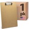 Officemate Recycled Legal Size Wood Clipboard Low Profile Clip Brown 83225