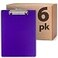 Officemate Recycled Plastic Clipboard Letter Size Purple Pack of 6 83085