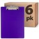 Officemate Recycled Plastic Clipboard Letter Size Purple Pack of 6 83085