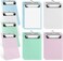 Pralb 12 PCS Mini ClipboardsPretty Cute Memo Size Pocket Clip BoardsPlastic Colorful 47x7 inchMini Colourful Transparent Mixed A6
