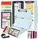SC Printing World Nursing Clipboard Foldable with Medical Edition Cheat Sheets 3 Layers Aluminum Foldable Clipboard for Nursing Notepad for Students Nursing School Essentials Mint