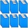 Chinco 22 Pieces Plastic Clipboards Multi Pack Hanging Low Clip Clipboards Letter Size Cute Portable Clip Board for Teacher Classroom Office SuppliesBlue Style