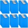Chinco 22 Pieces Plastic Clipboards Multi Pack Hanging Low Clip Clipboards Letter Size Cute Portable Clip Board for Teacher Classroom Office SuppliesBlue Style