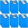 Chinco 22 Pieces Plastic Clipboards Multi Pack Hanging Low Clip Clipboards Letter Size Cute Portable Clip Board for Teacher Classroom Office SuppliesBlue Style
