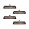 Pastlla 4Pcs Clipboard Clips 472 Metal Mountable Clipboard Clamp Hardware with Rubber Grip Hanging Hole to Create Low Profile Clipboards Document File Board Office Supplies Red Bronze