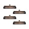 Pastlla 4Pcs Clipboard Clips 472 Metal Mountable Clipboard Clamp Hardware with Rubber Grip Hanging Hole to Create Low Profile Clipboards Document File Board Office Supplies Red Bronze