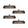 Pastlla 4Pcs Clipboard Clips 472 Metal Mountable Clipboard Clamp Hardware with Rubber Grip Hanging Hole to Create Low Profile Clipboards Document File Board Office Supplies Red Bronze