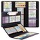 Dixver 2 Packs Foldable Nursing Clipboard Medical Edition Cheat Sheets Nurse Accessories for Work 3 Layers Plastic Black