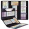Dixver 2 Packs Foldable Nursing Clipboard Medical Edition Cheat Sheets Nurse Accessories for Work 3 Layers Plastic Black
